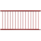 Safety fence panel | Fence panel | Center spacing: 2000 mm | hot-dip galvanizedand red coated